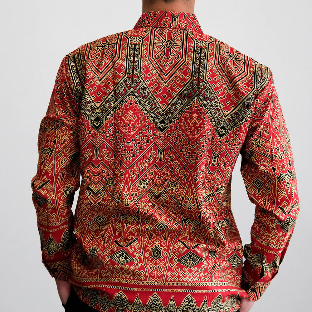 Satijnen Batik overhemd