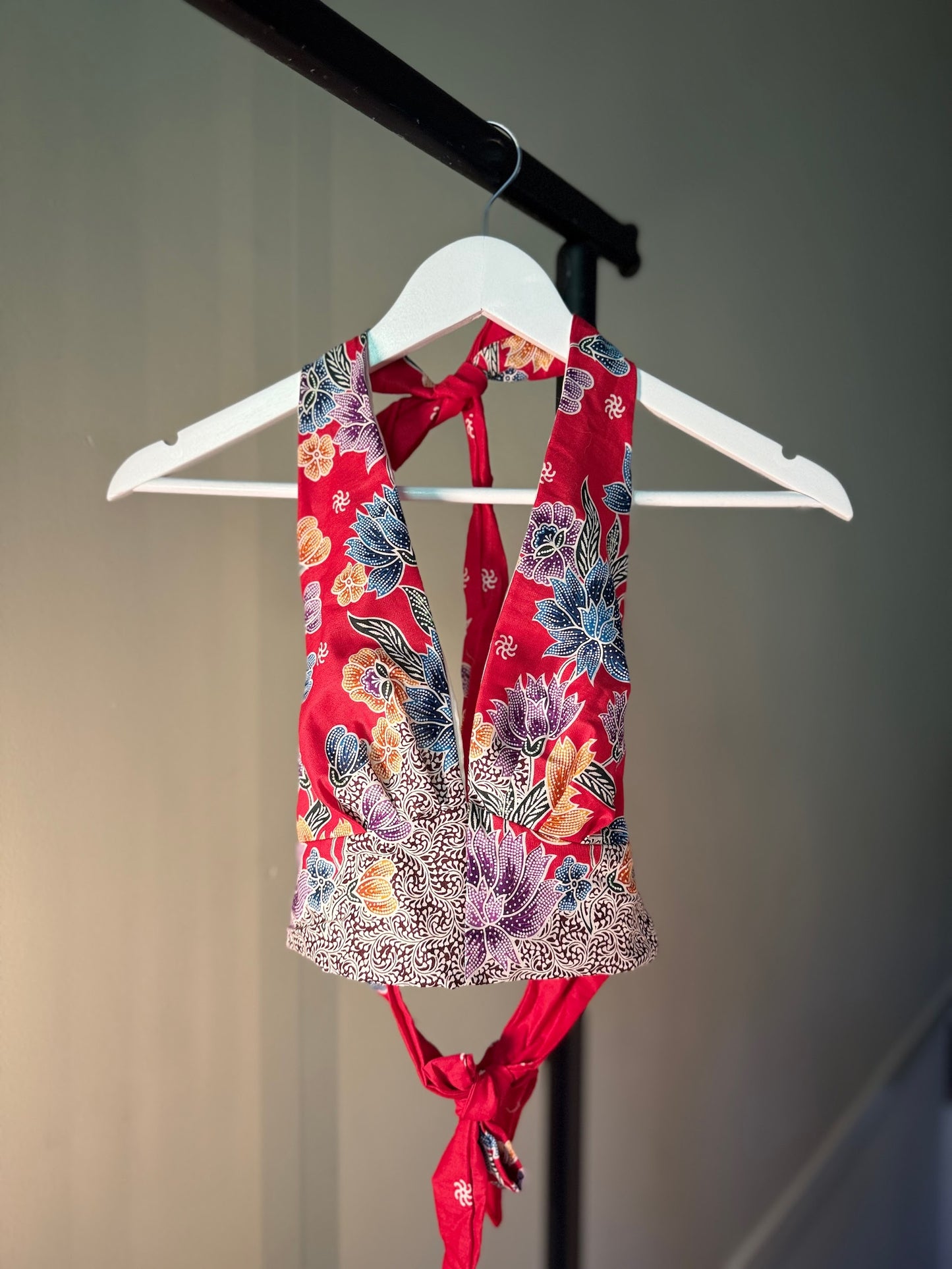 Summer Halter Top Rood