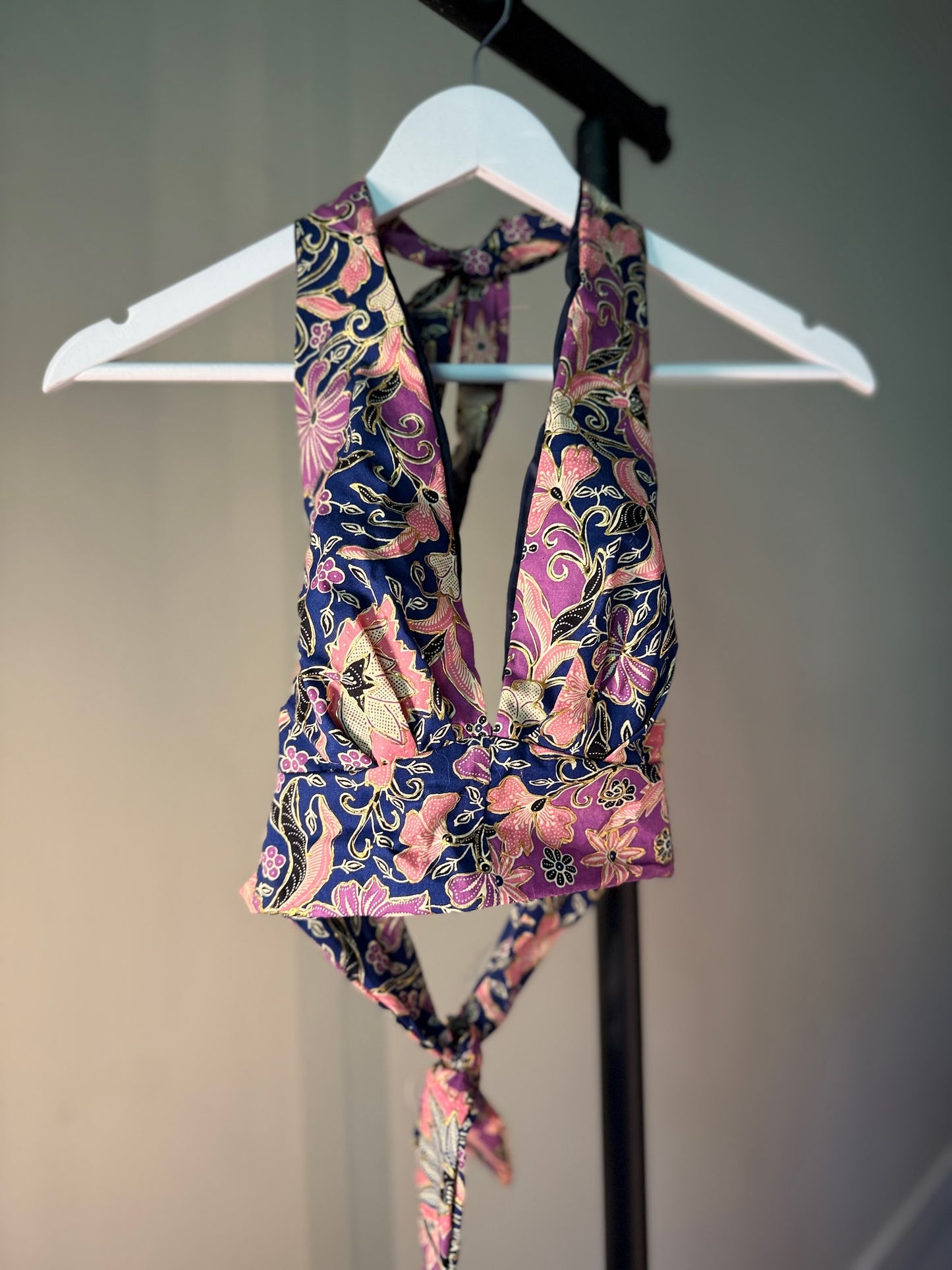 Summer Halter Top Roze Paars